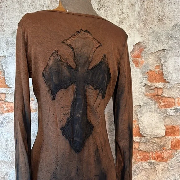 @Londonerus OOAK distressed long sleeve - Picture 2 of 16